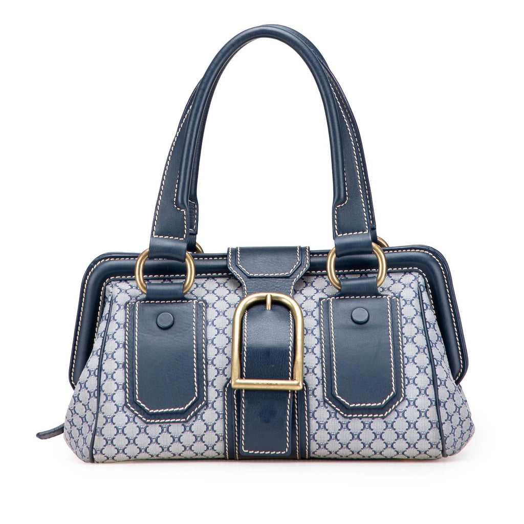 Celine Macadam Canvas Ella Frame Handbag
