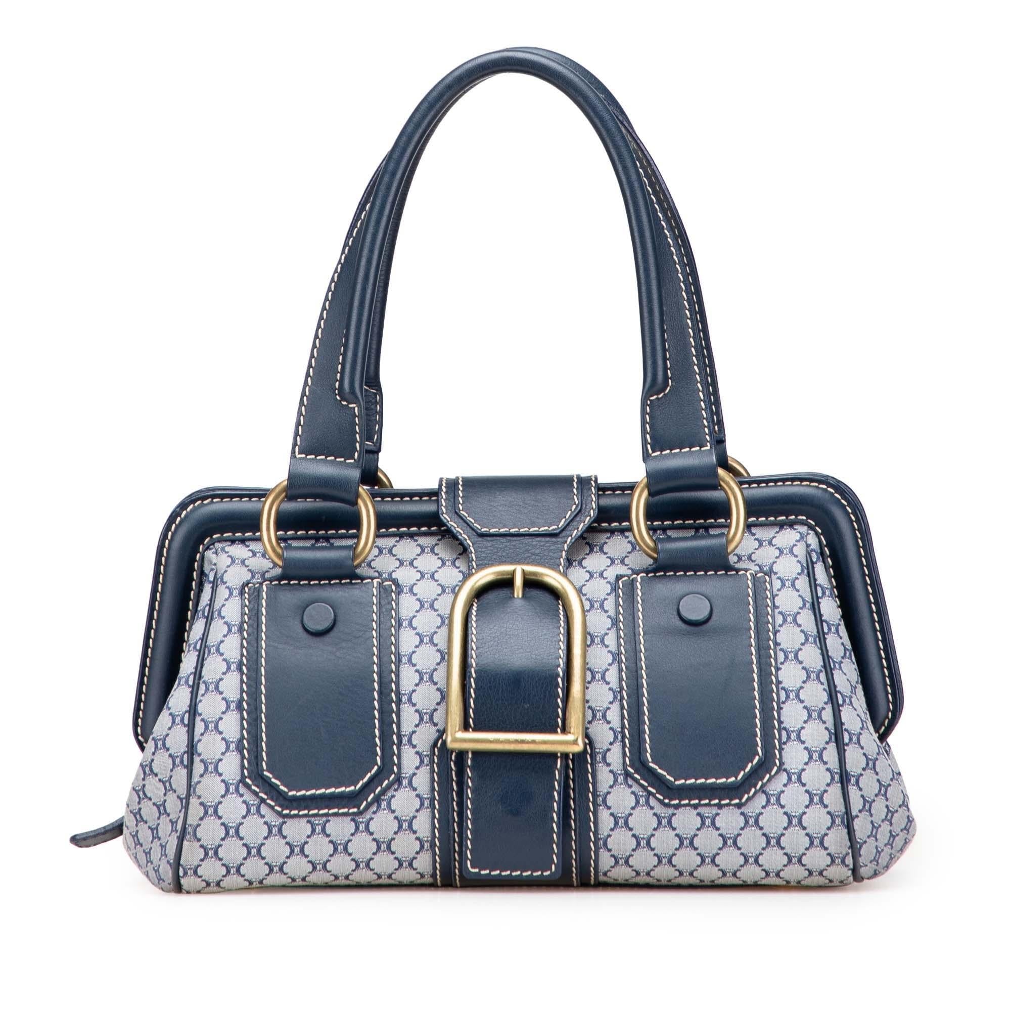Celine Macadam Canvas Ella Frame Handbag