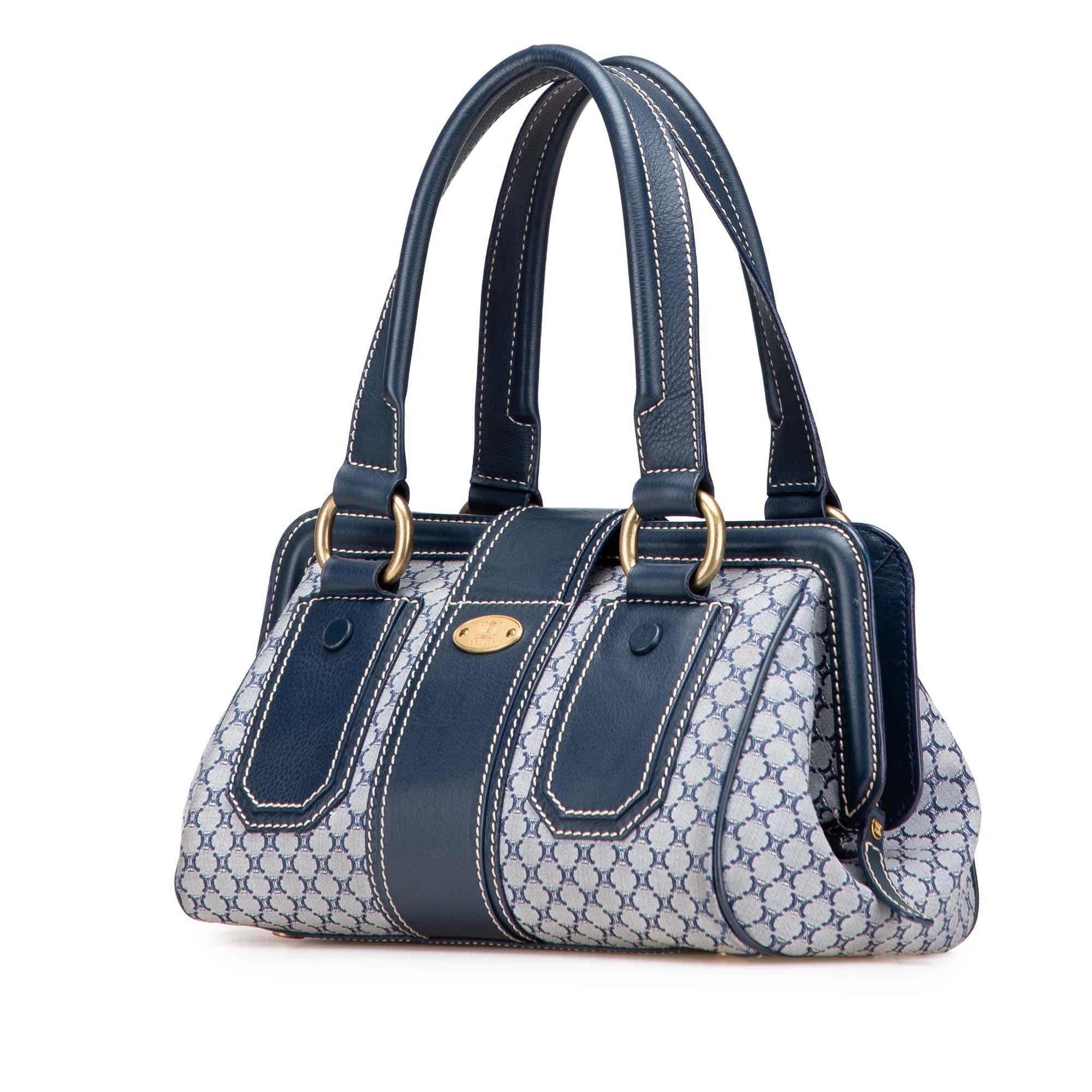 Celine Macadam Canvas Ella Frame Handbag