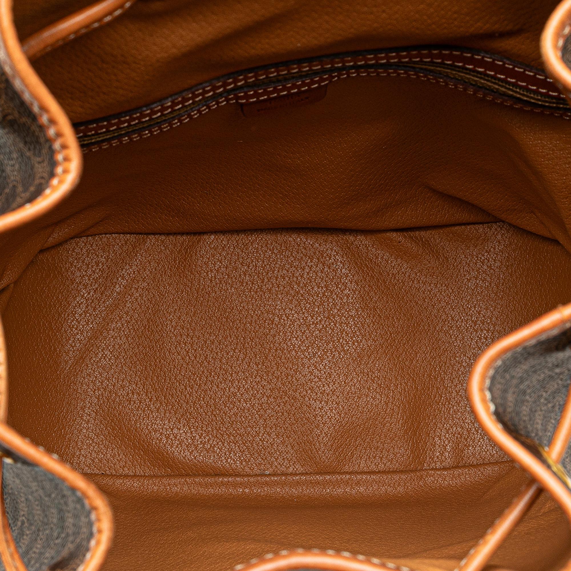 Celine Macadam Coated Canvas Backpack