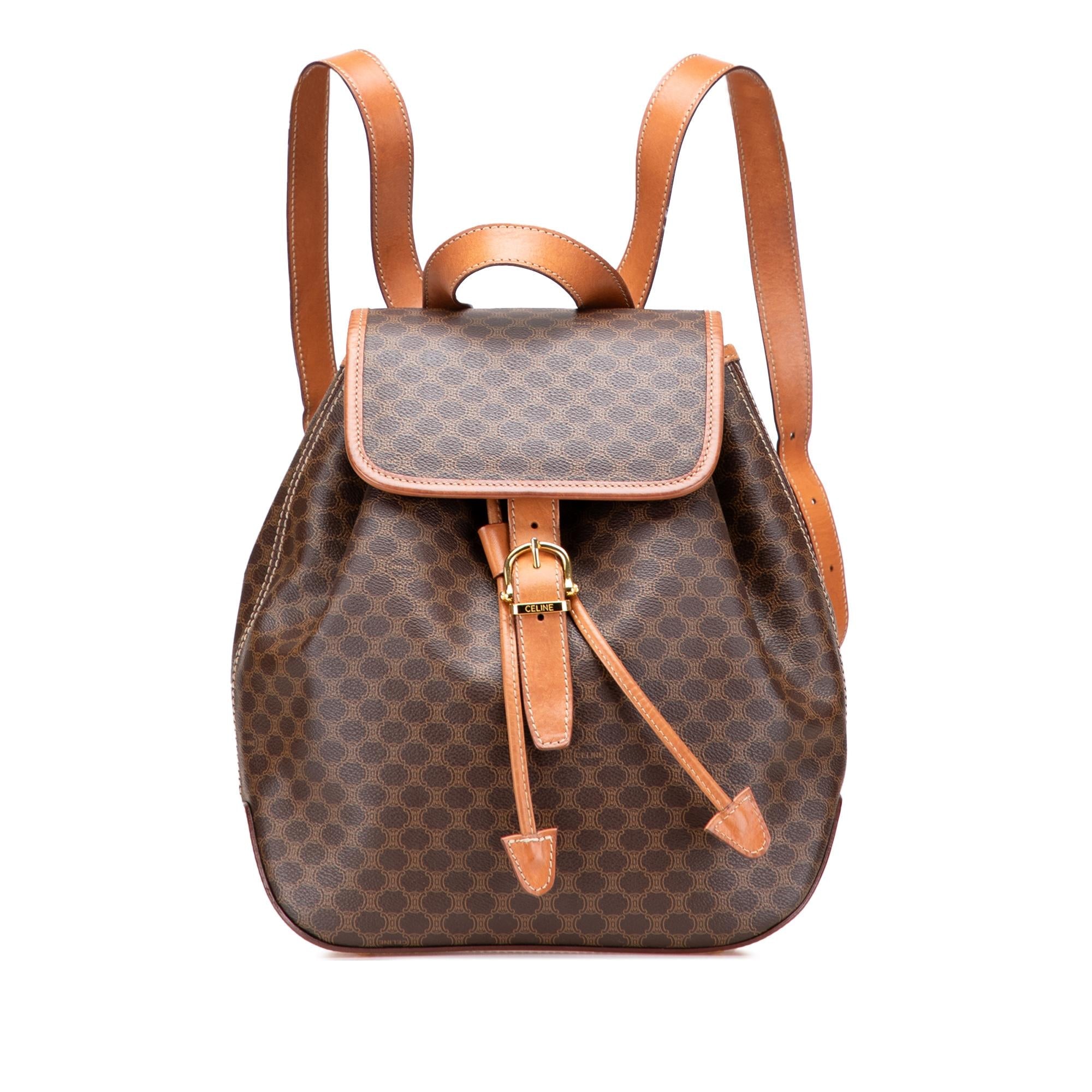 Celine Macadam Coated Canvas Backpack