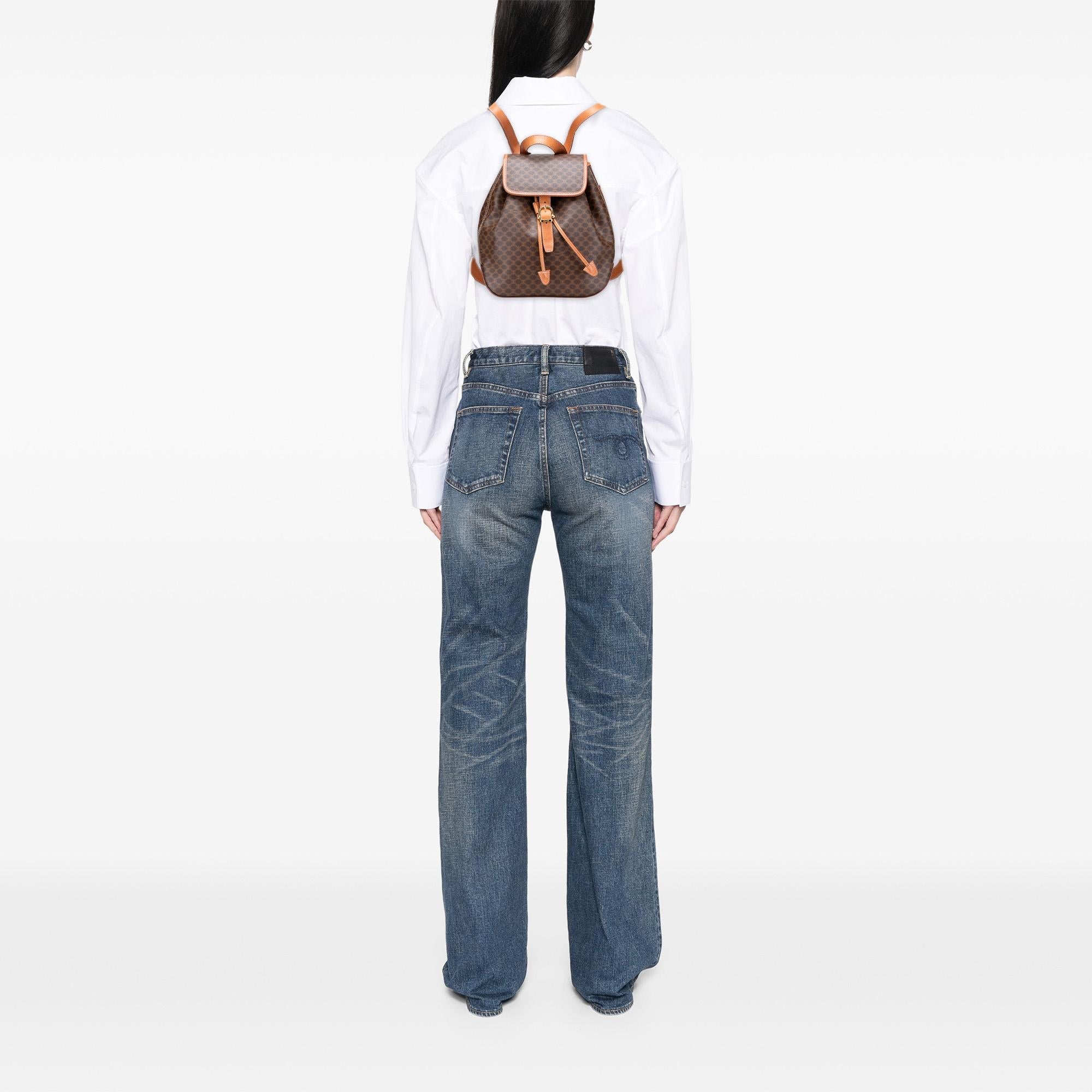 Celine Macadam Coated Canvas Backpack