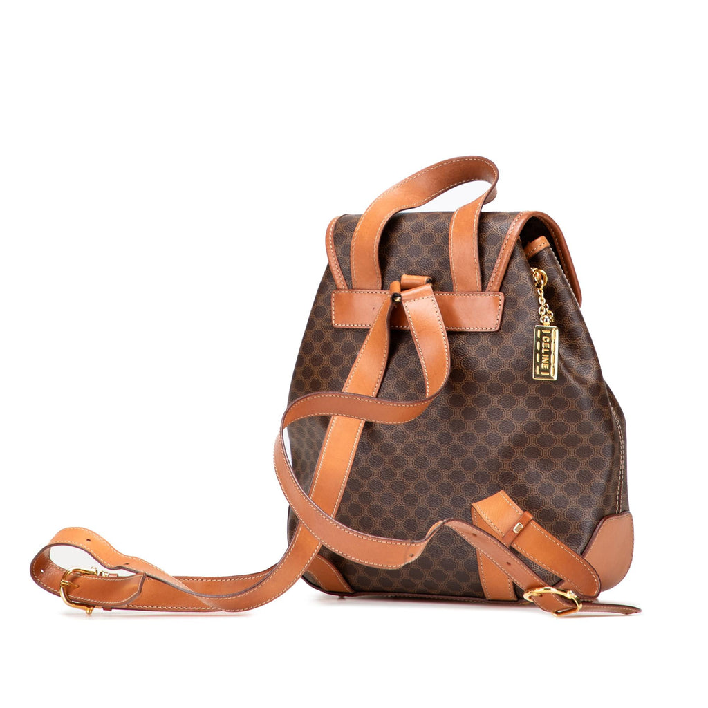 Celine Macadam Coated Canvas Backpack