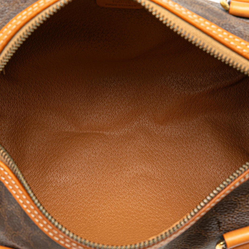 Celine Macadam Coated Canvas Boston Bag (SHG-MxiXR4)