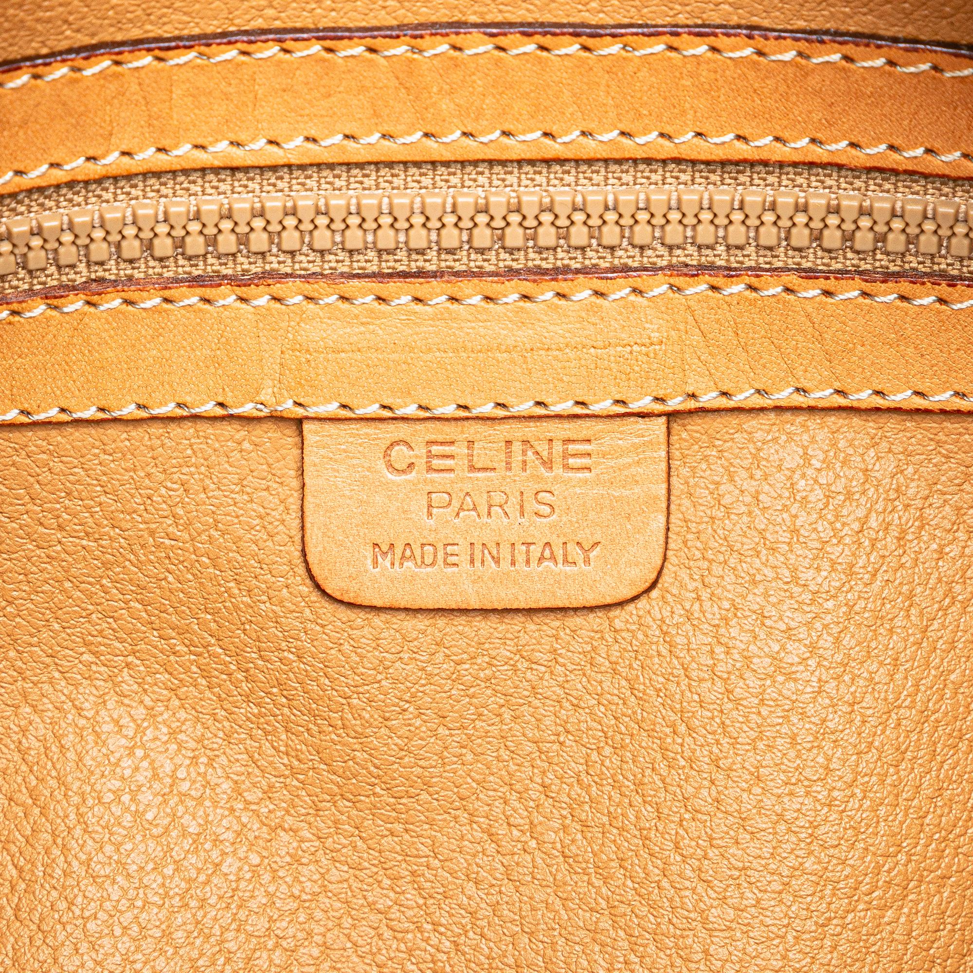 Celine Macadam Coated Canvas Boston Bag (SHG-MxiXR4)