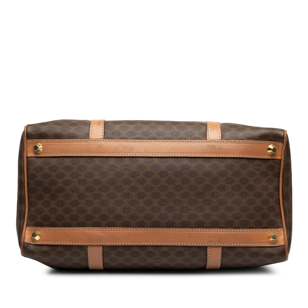 Celine Macadam Coated Canvas Boston Bag
