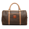 Celine Macadam Coated Canvas Boston Bag