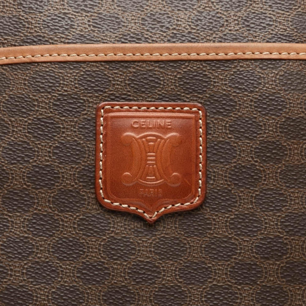 Celine Macadam Coated Canvas Boston Bag