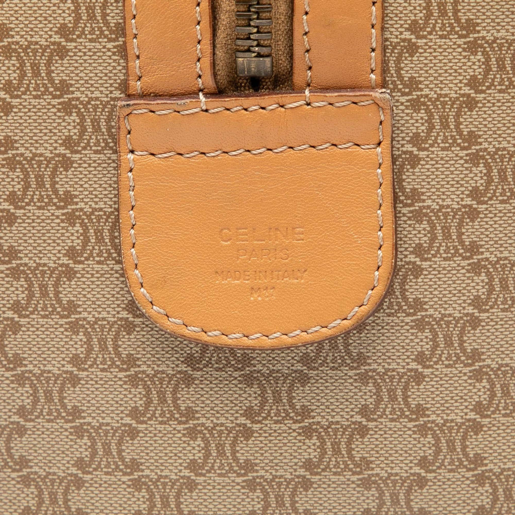 Celine Macadam Coated Canvas Boston Bag