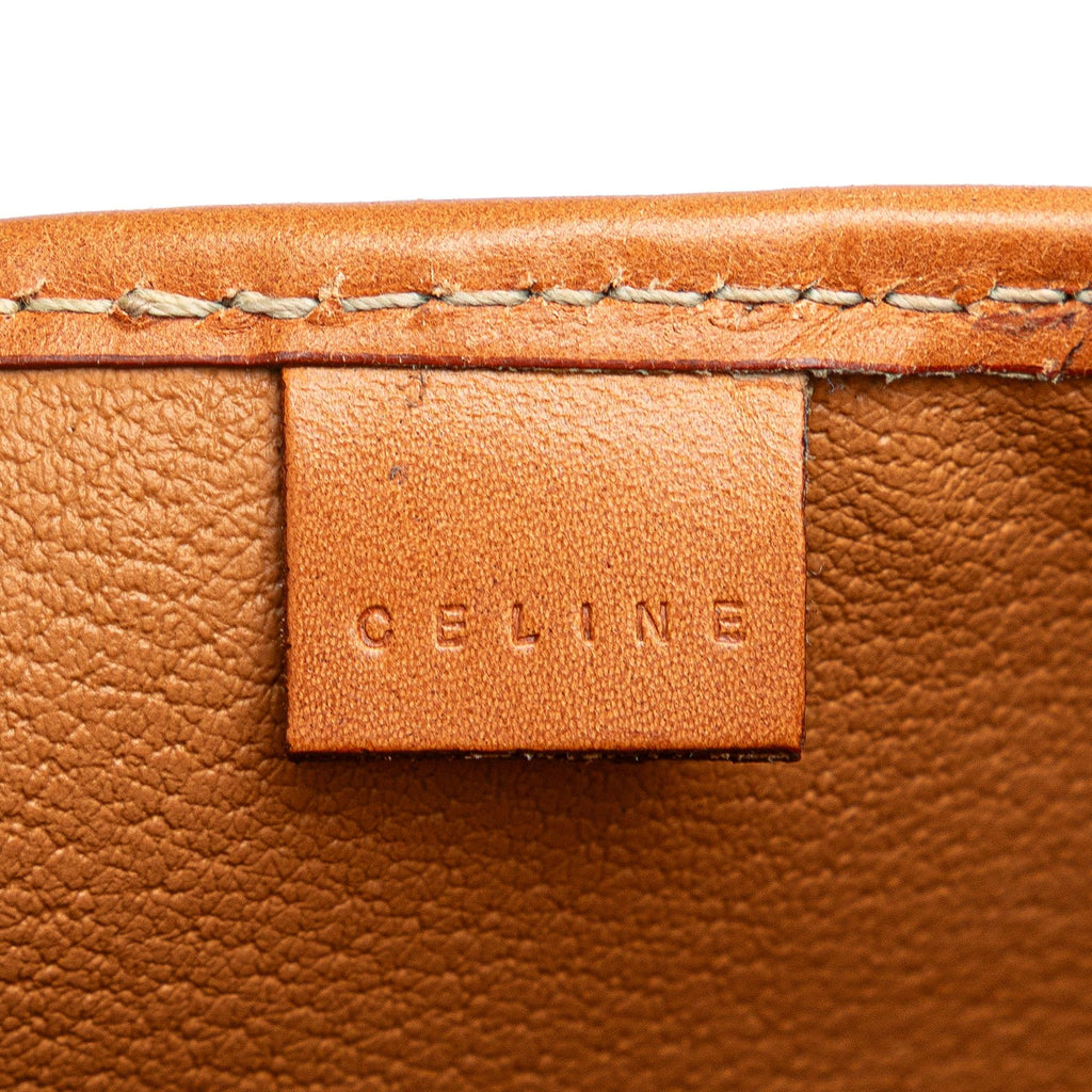 Celine Macadam Coated Canvas Clutch