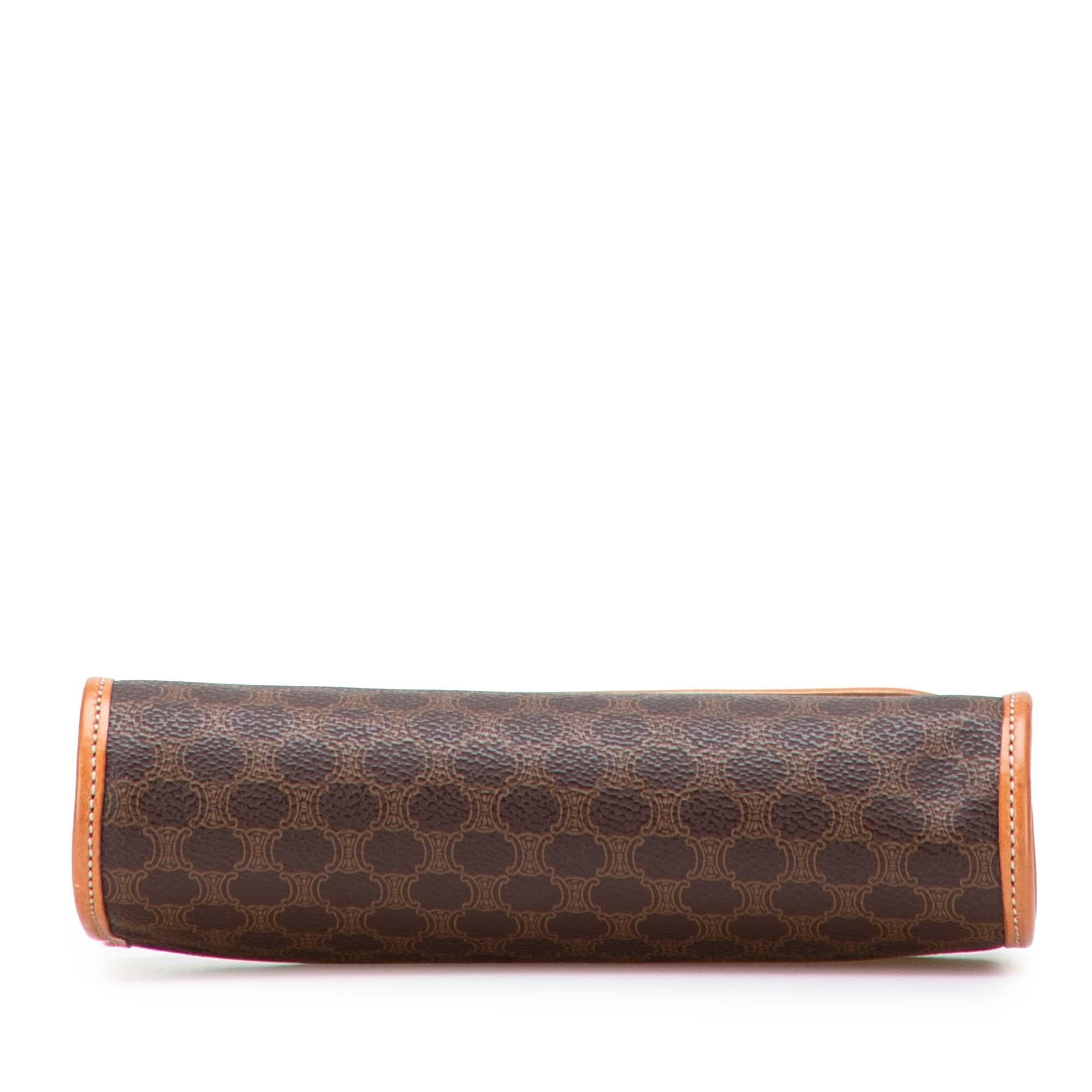 Celine Macadam Coated Canvas Clutch