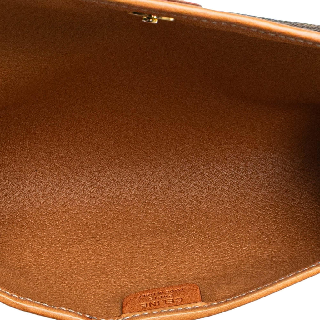Celine Macadam Coated Canvas Clutch