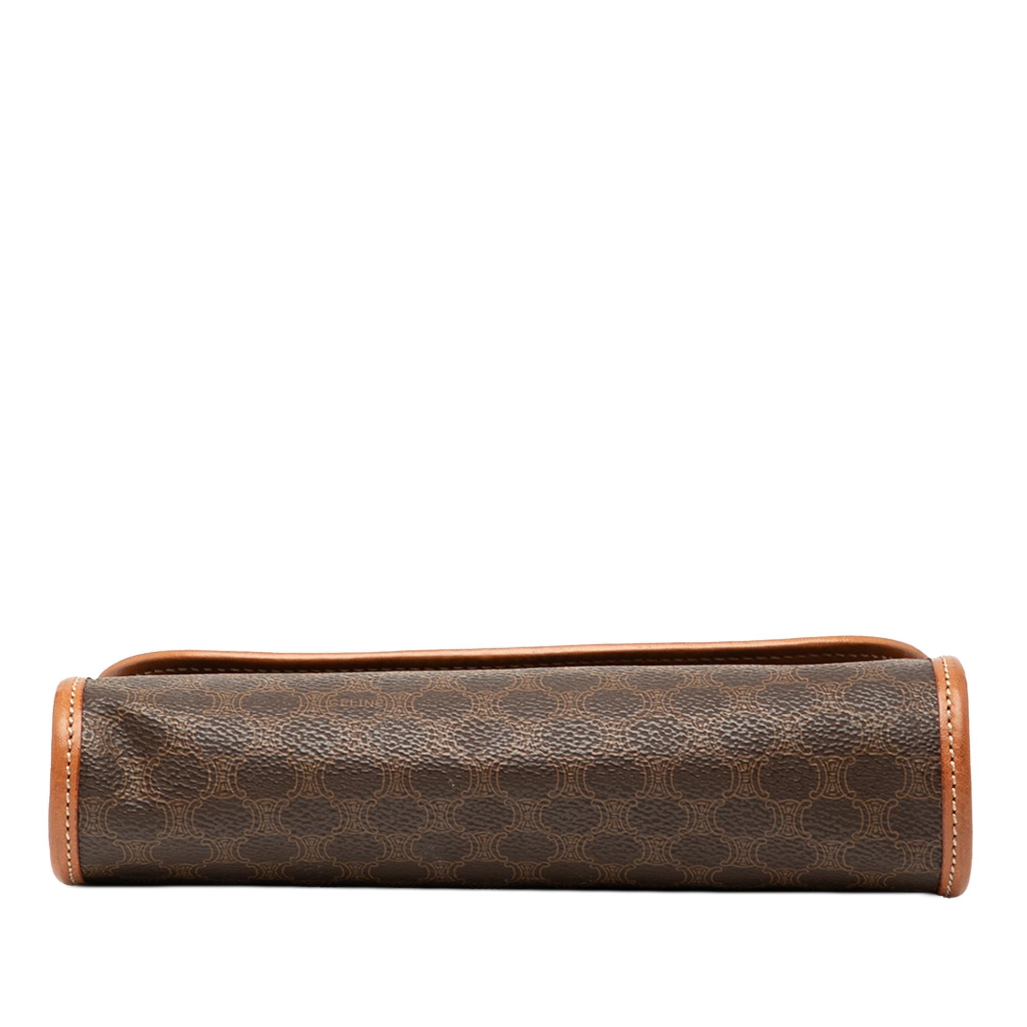Celine Macadam Coated Canvas Clutch