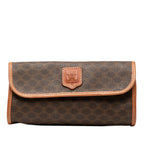 Celine Macadam Coated Canvas Clutch