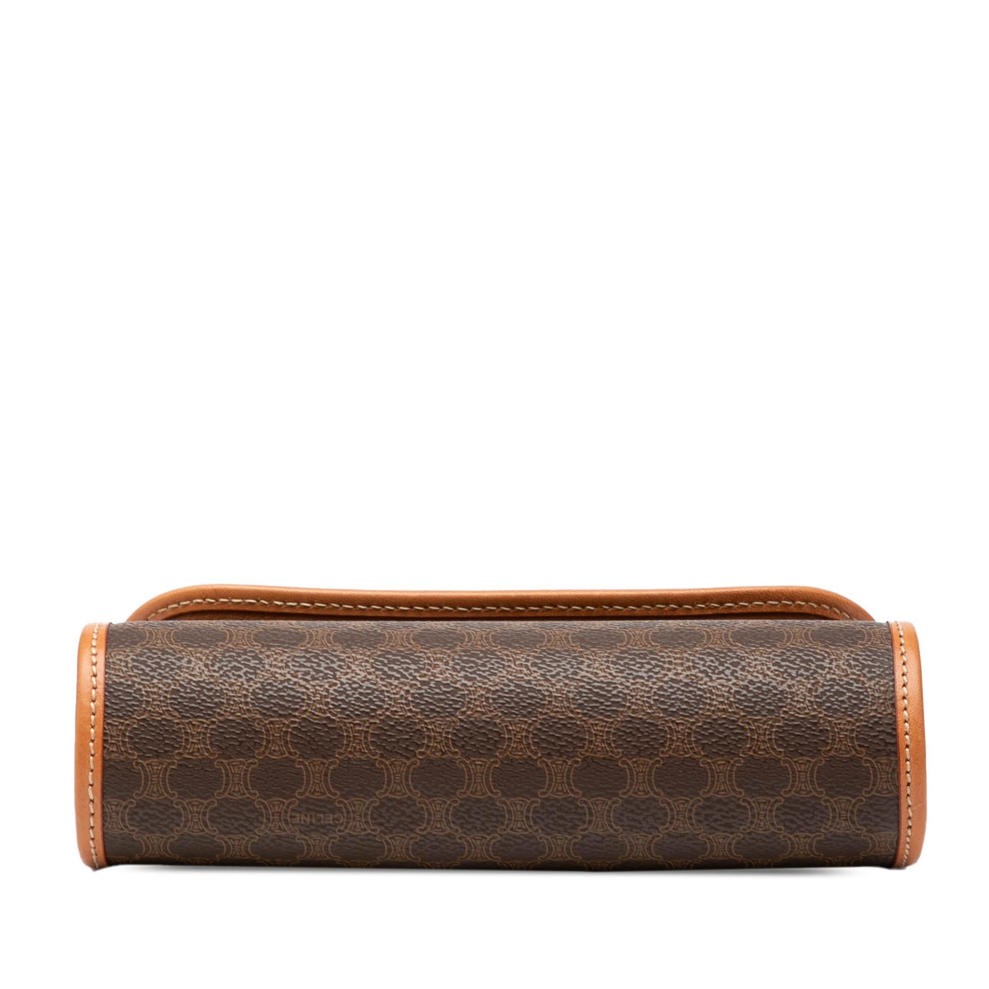 Celine Macadam Coated Canvas Clutch