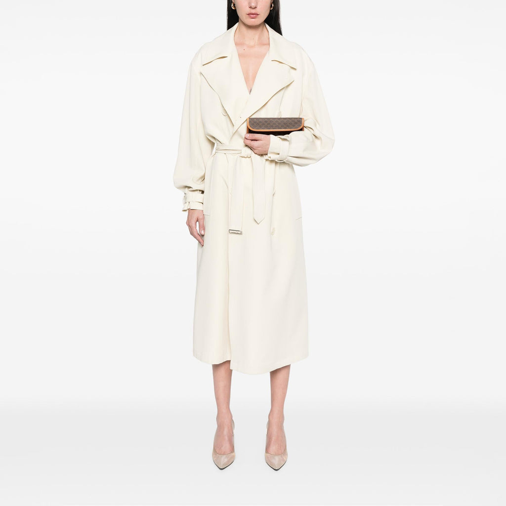 Celine Macadam Coated Canvas Clutch