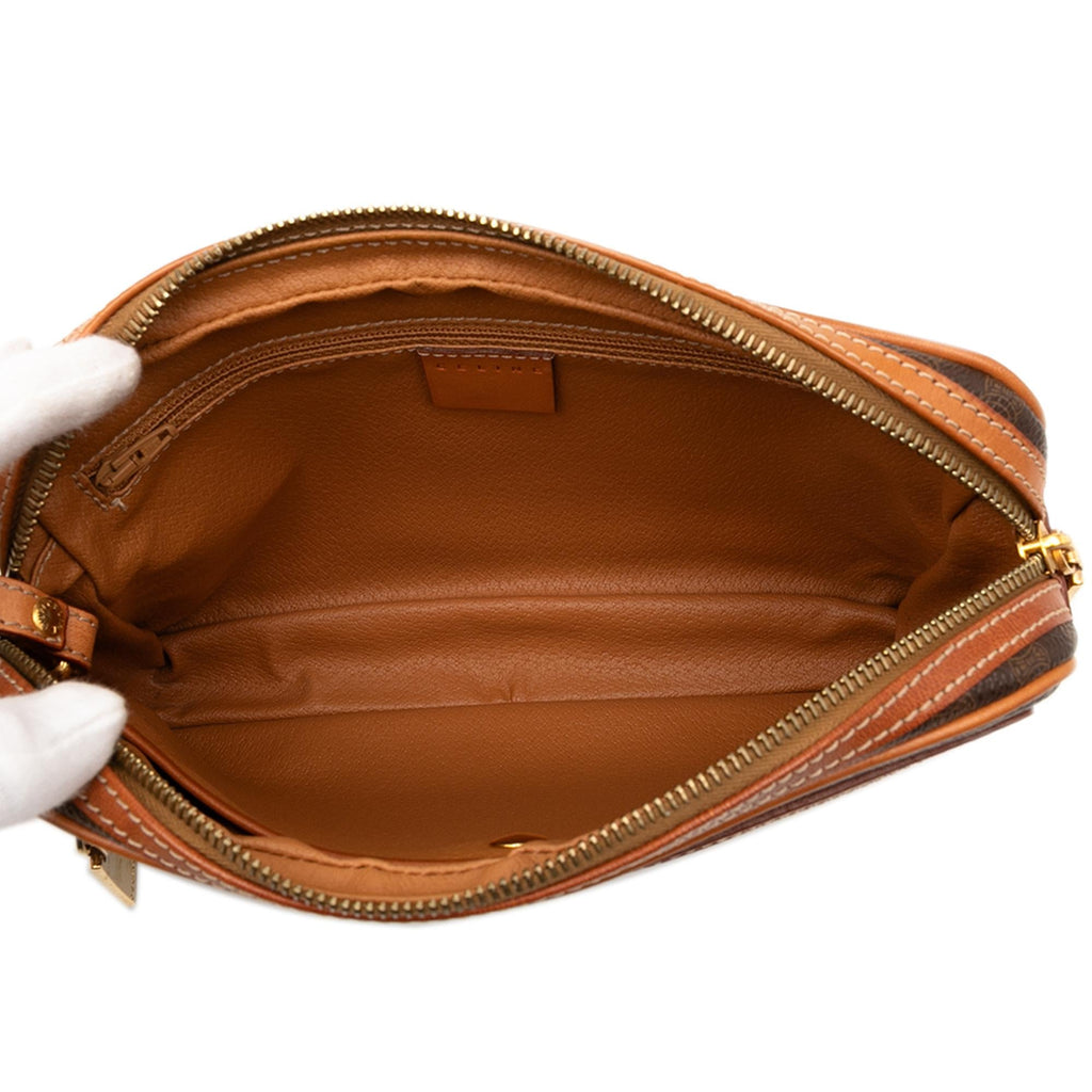 Celine Macadam Coated Canvas Clutch