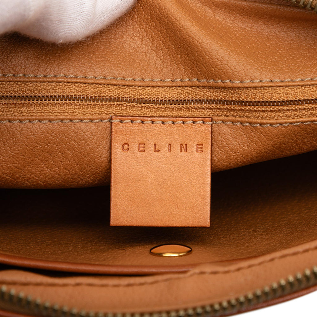 Celine Macadam Coated Canvas Clutch