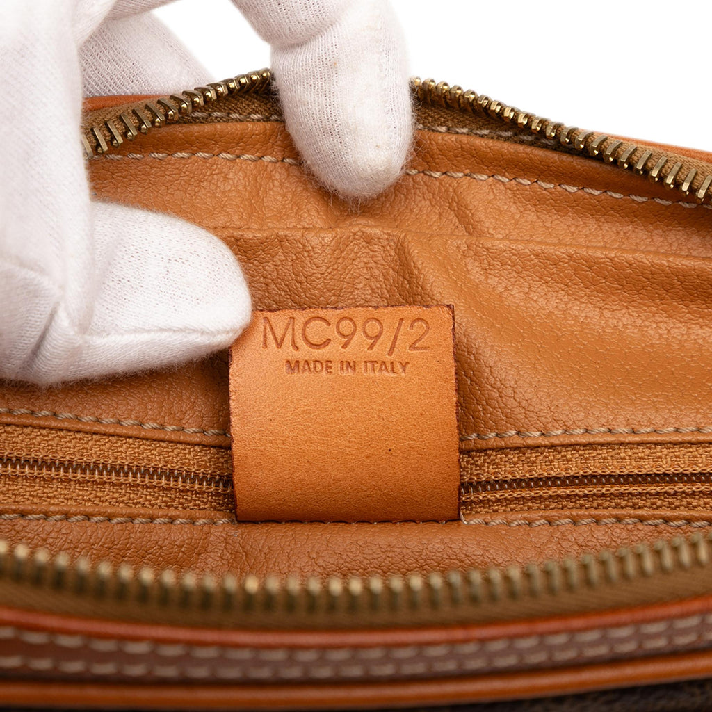 Celine Macadam Coated Canvas Clutch