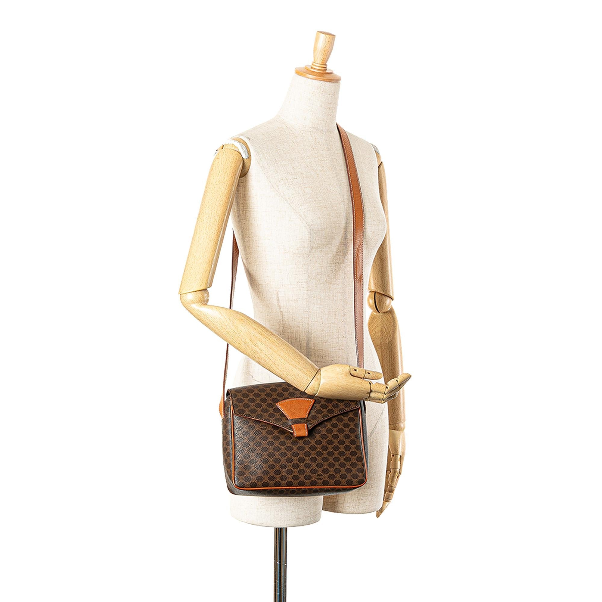 Celine Macadam Coated Canvas Crossbody