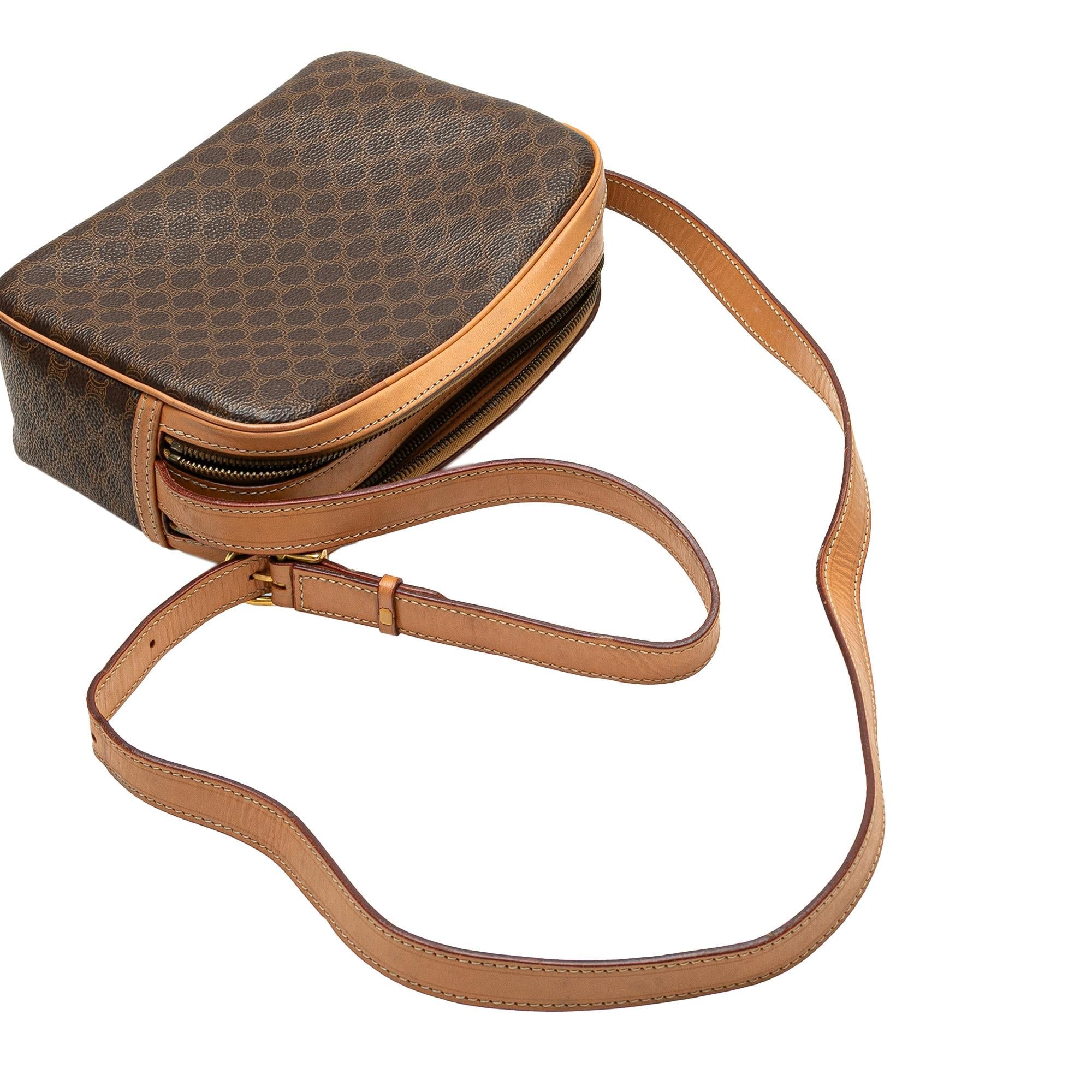 Celine Macadam Coated Canvas Crossbody