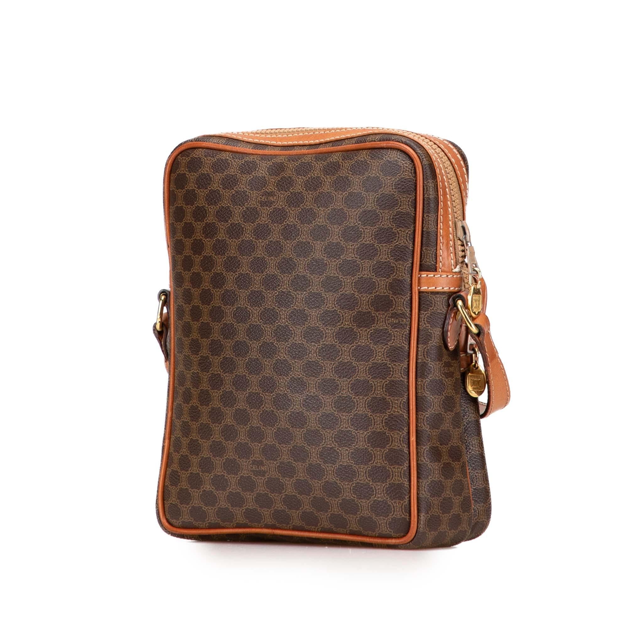 Celine Macadam Coated Canvas Crossbody