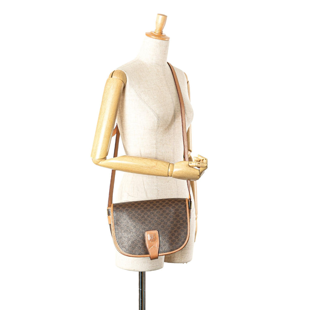 Celine Macadam Coated Canvas Crossbody