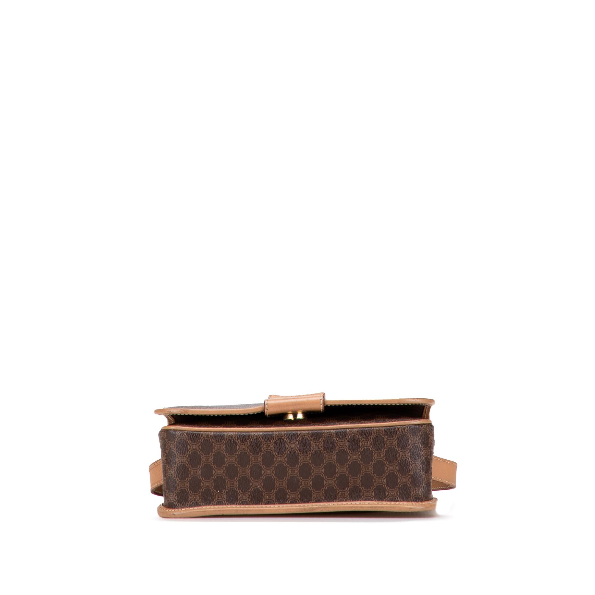 Celine Macadam Coated Canvas Crossbody