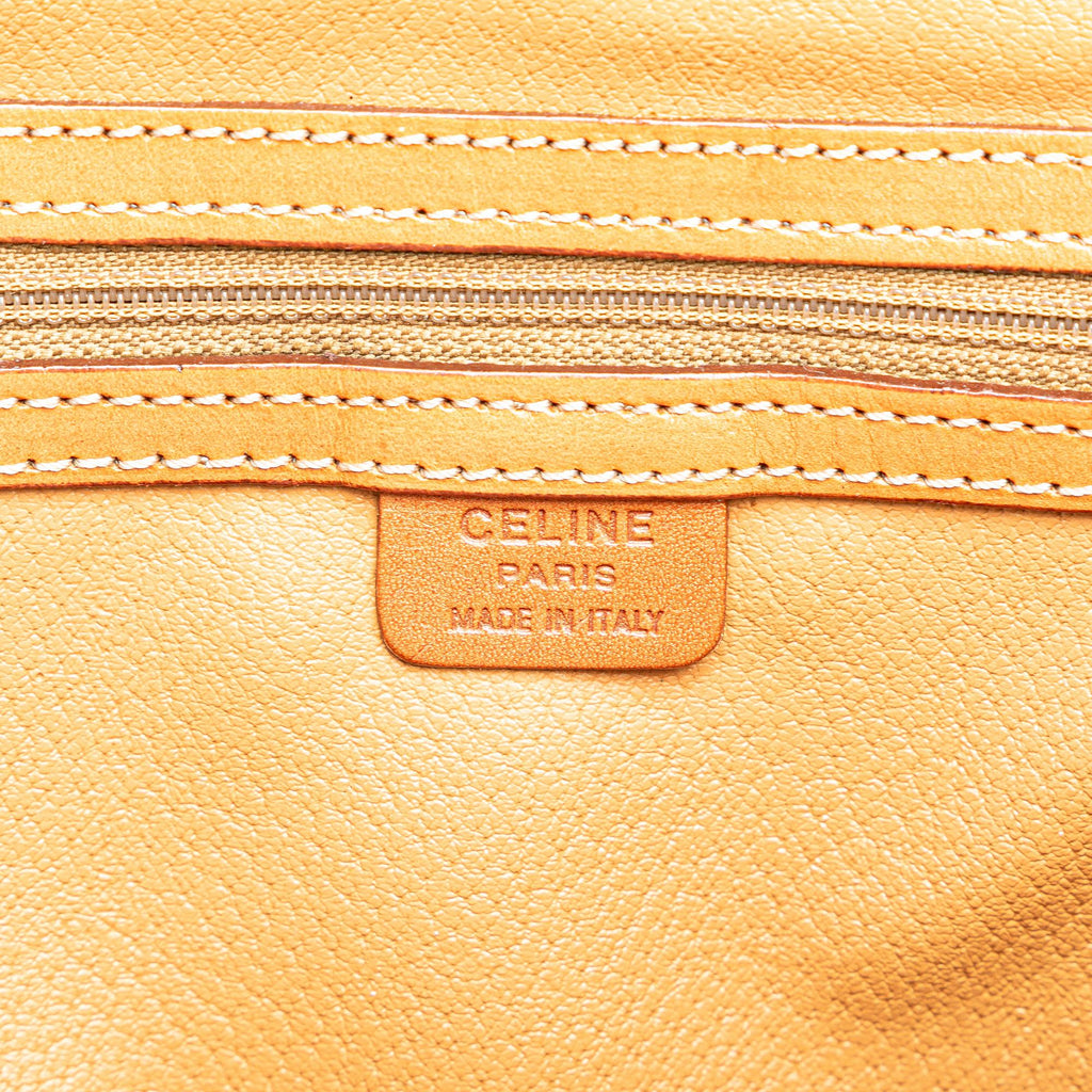 Celine Macadam Coated Canvas Dome Satchel