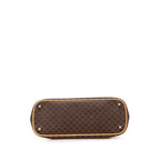 Celine Macadam Coated Canvas Dome Satchel