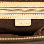 Celine Macadam Coated Canvas Dome Satchel