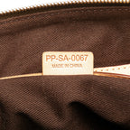 Celine Macadam Coated Canvas Dome Satchel