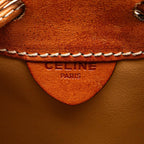 Celine Macadam Coated Canvas Drawstring Bucket Bag