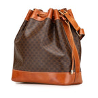 Celine Macadam Coated Canvas Drawstring Bucket Bag