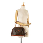 Celine Macadam Coated Canvas Handbag