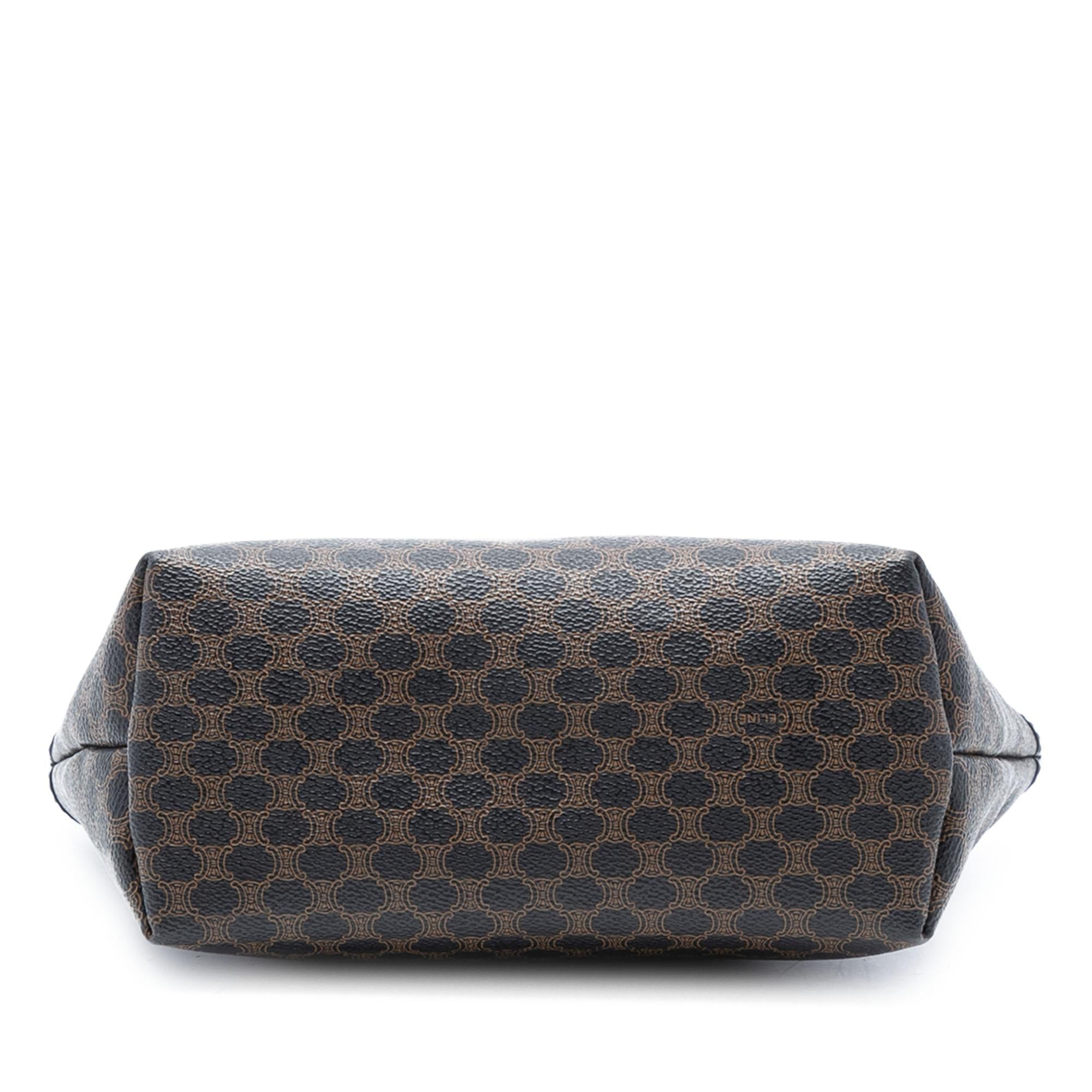 Celine Macadam Coated Canvas Handbag