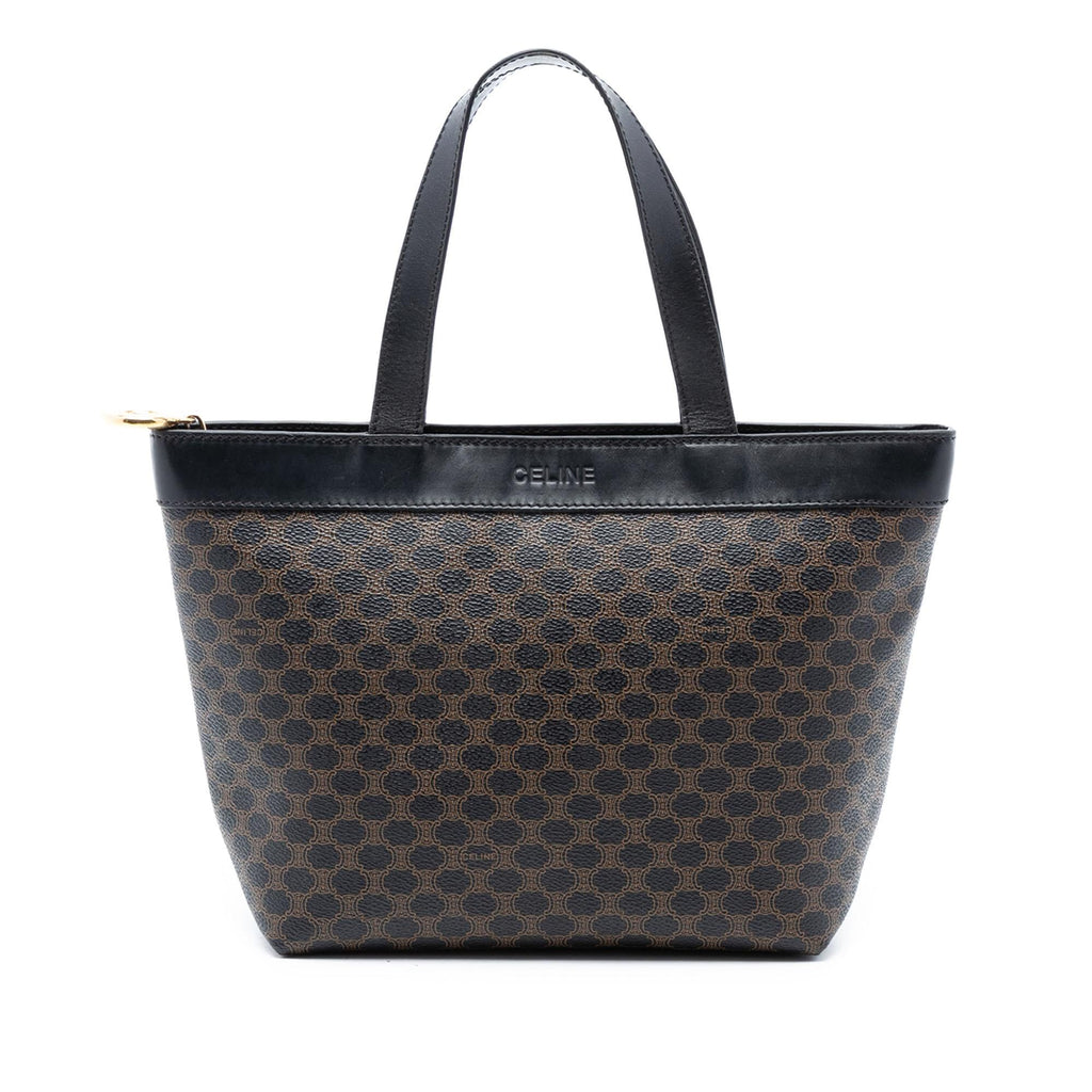 Celine Macadam Coated Canvas Handbag