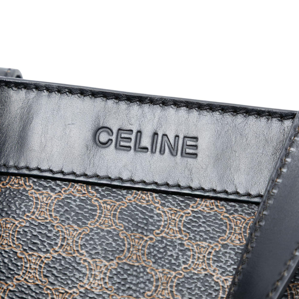 Celine Macadam Coated Canvas Handbag
