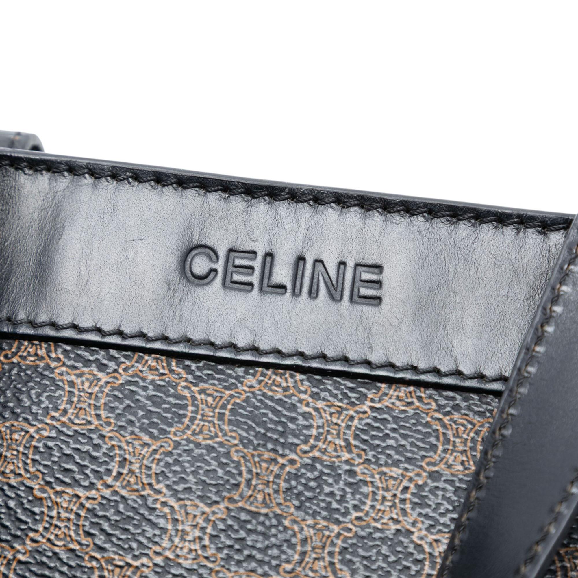 Celine Macadam Coated Canvas Handbag