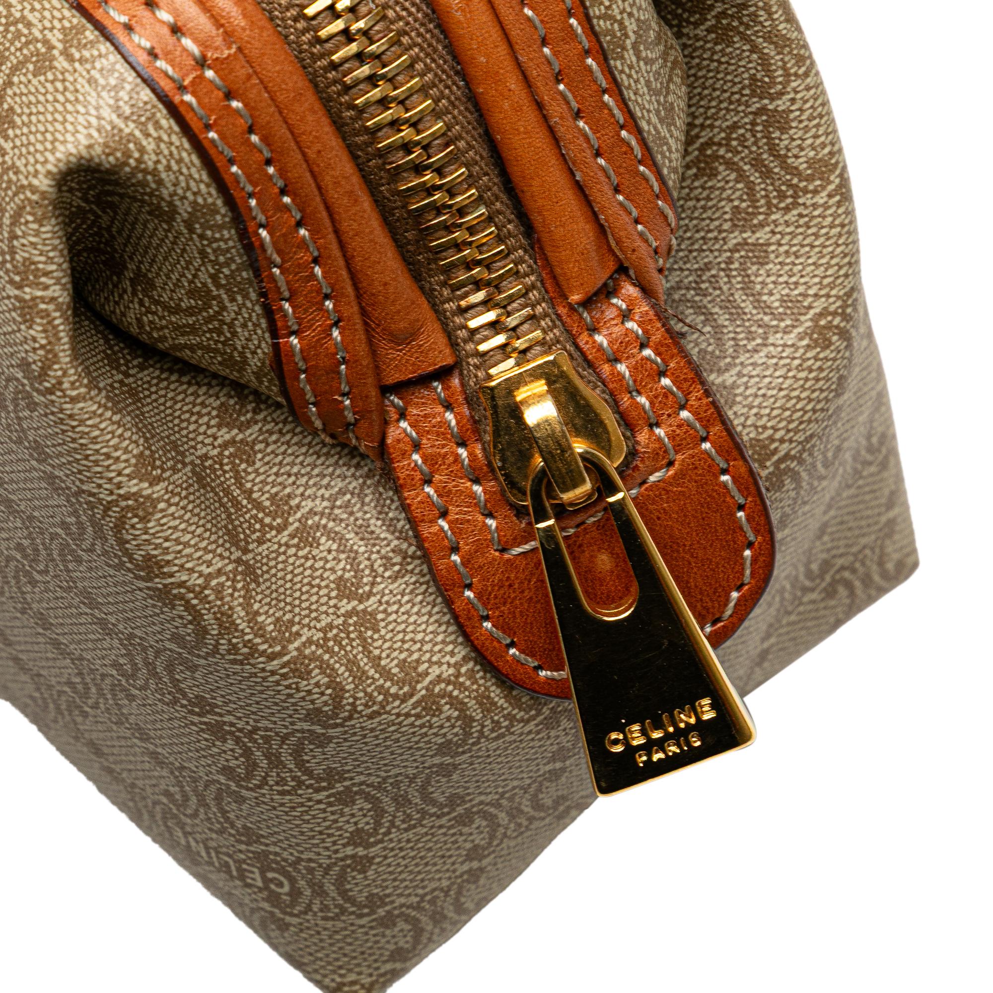 Celine Macadam Coated Canvas Pouch