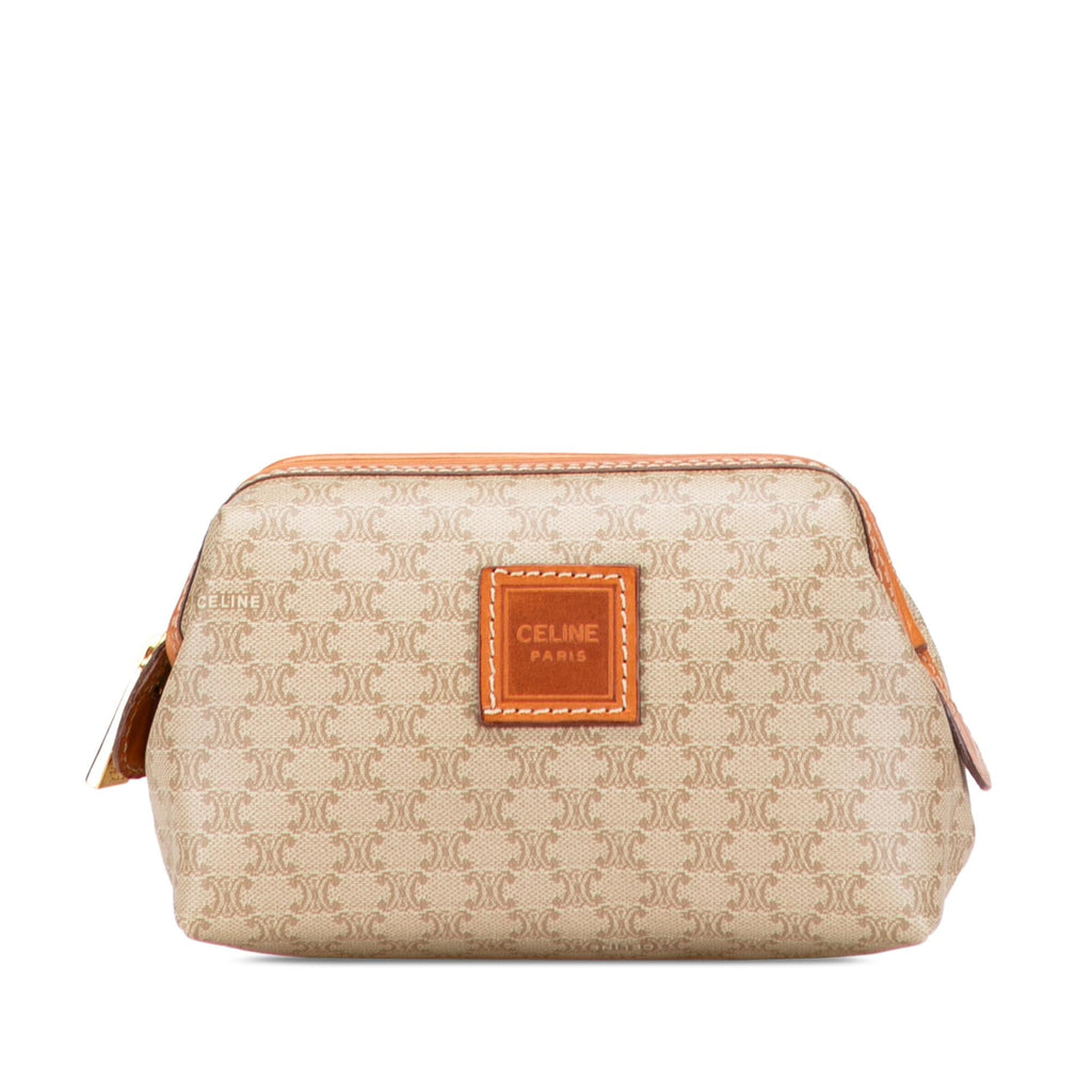 Celine Macadam Coated Canvas Pouch