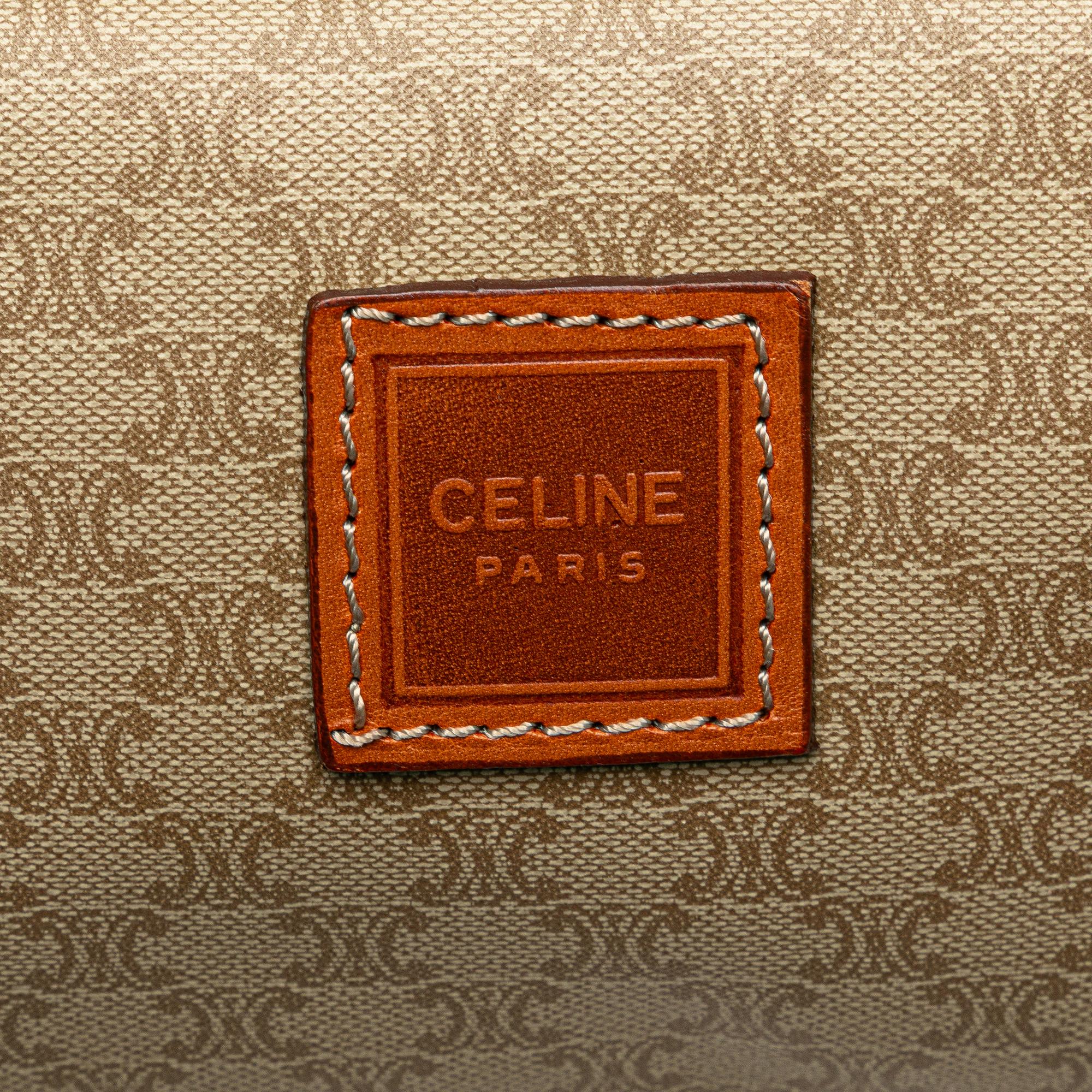 Celine Macadam Coated Canvas Pouch