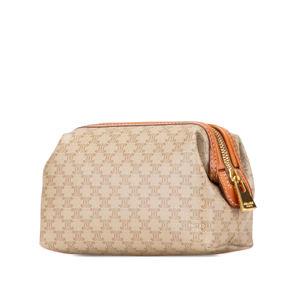 Celine Macadam Coated Canvas Pouch