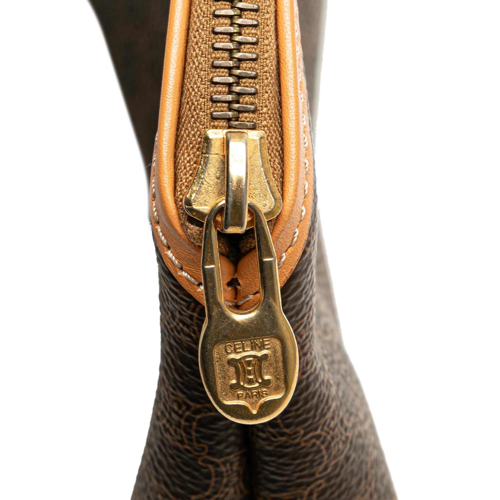 Celine Macadam Coated Canvas Pouch