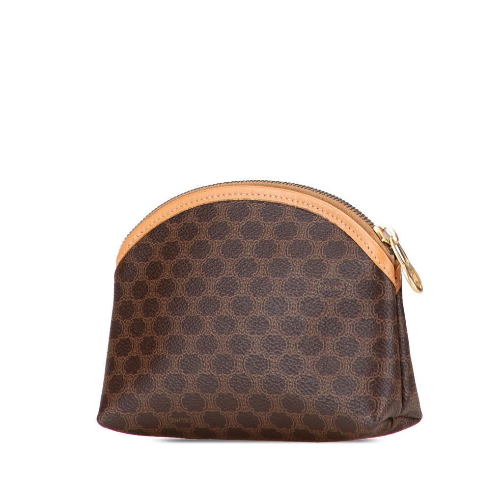 Celine Macadam Coated Canvas Pouch