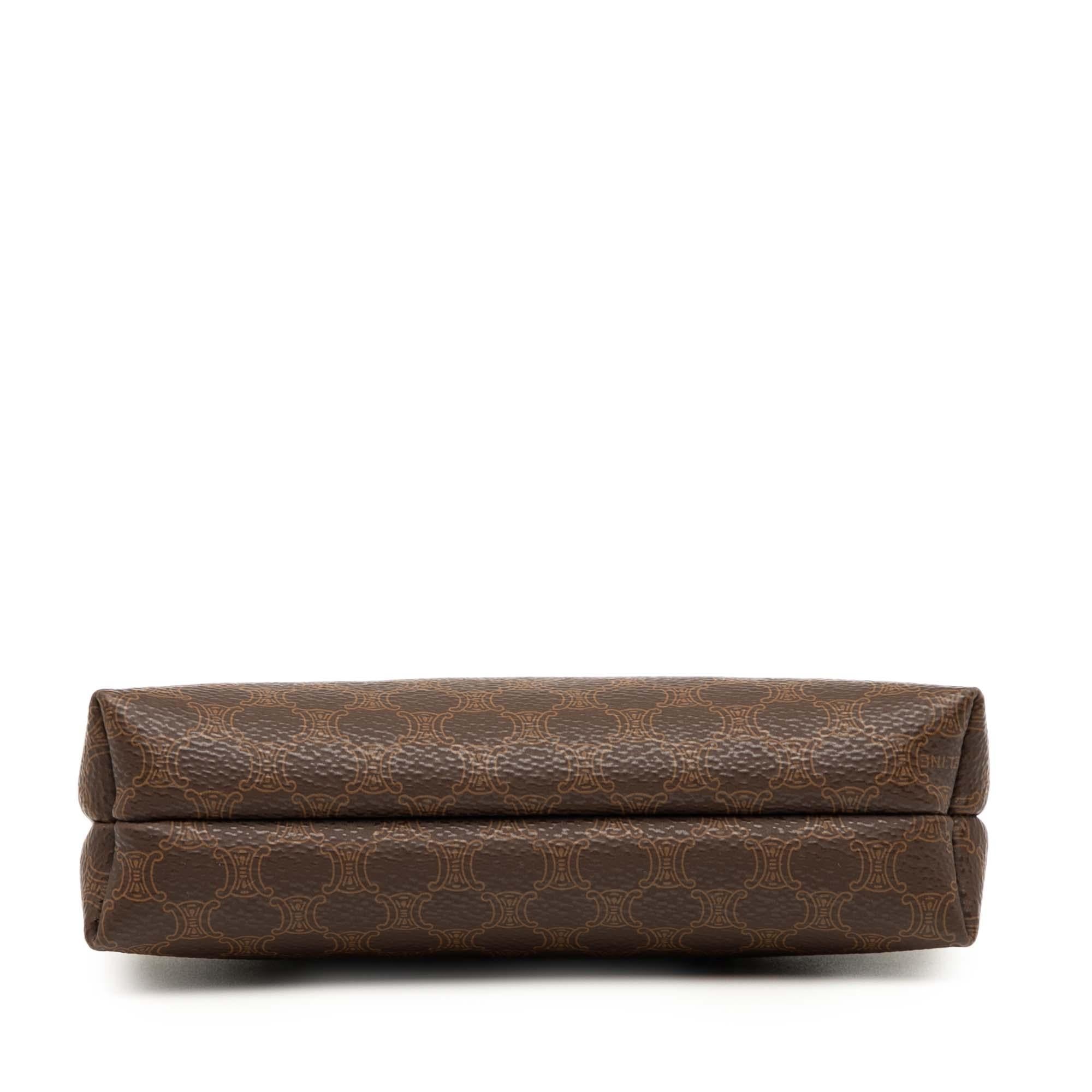 Celine Macadam Coated Canvas Pouch