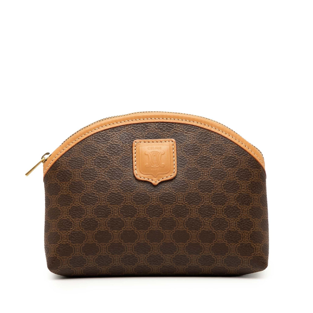 Celine Macadam Coated Canvas Pouch