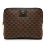 Celine Macadam Coated Canvas Pouch