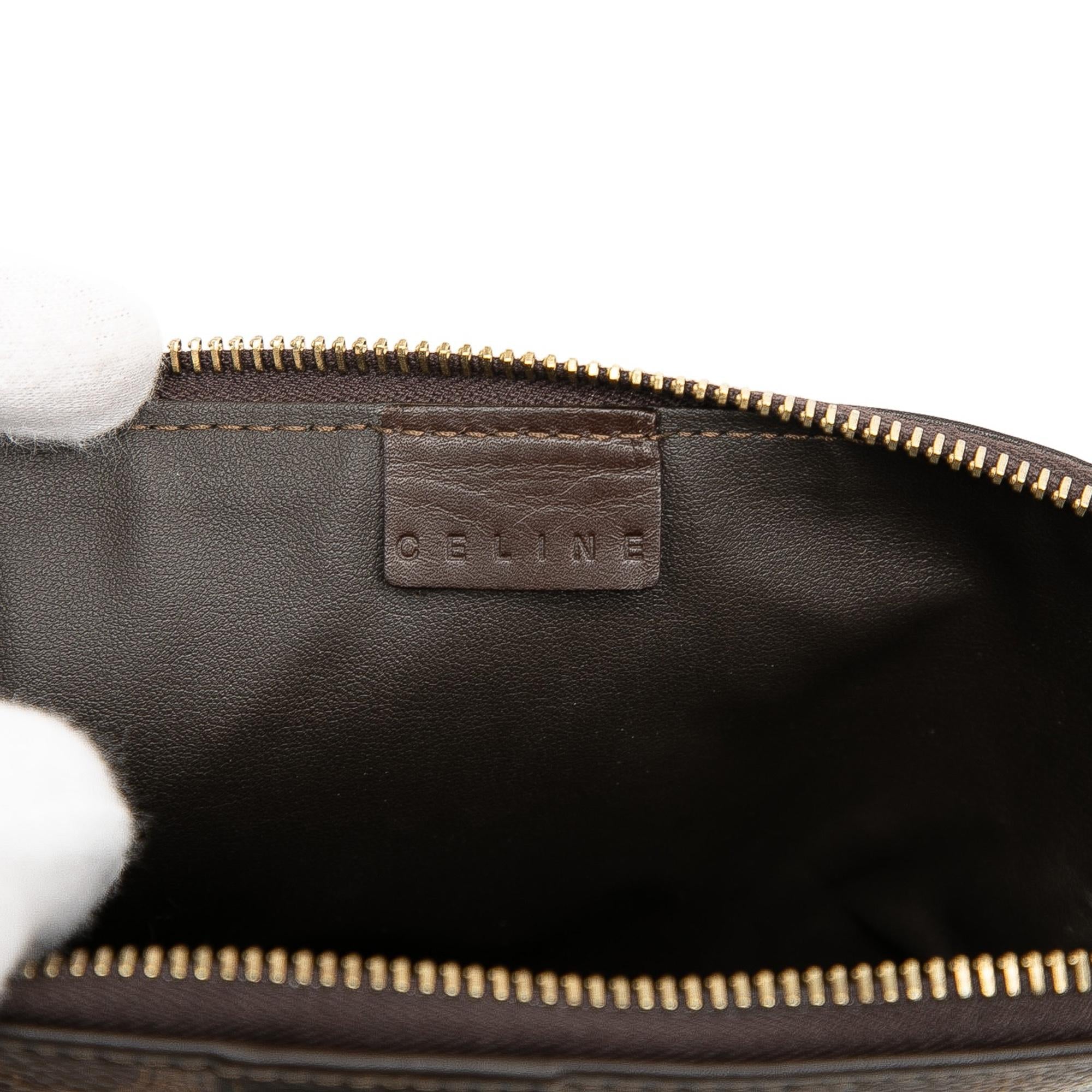 Celine Macadam Coated Canvas Pouch