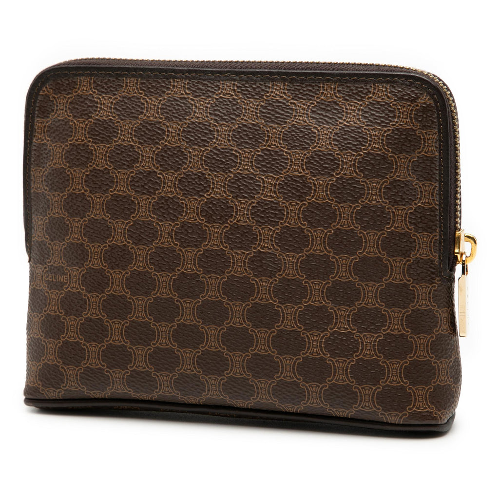 Celine Macadam Coated Canvas Pouch